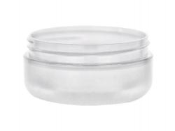 4 oz. Frosted Other Plastic Round Low Profile Double Wall 89-400 Jar (CSI)