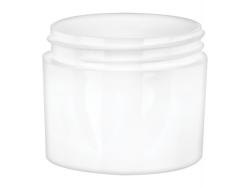2 oz. White PP Plastic Round Thick Wall 53-400 Square Base Jar-MRP
