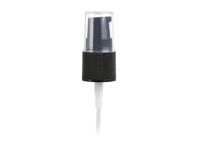 18-415 Black Ribbed Plastic Treatment Pump-3 3/4 in. dip tube