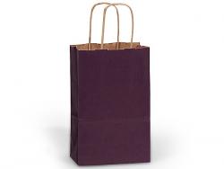 Purple Small (Rose) Paper Kraft Gift Bag (5.5 in. x 3.25 in. x 8 in.) 100% Recycled