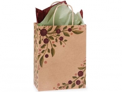 8 in. x 4.75 in. x 10 in. Medium (Cub) Tuscan Harvest Paper Gift Bag 100% Recycled VOLUME DISCOUNTS