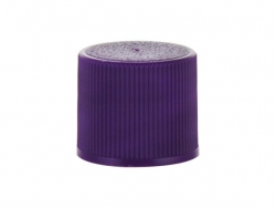15-415 Purple Ribbed Non Dispensing Bottle Cap-Stipple Top-F-217 Liner