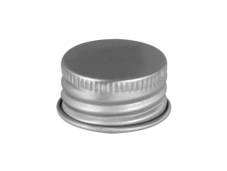 22-400 Silver Metal Non Dispensing Bottle Cap wi/ Liner