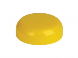 38mm Yellow Non Dispensing Plastic Dome Bottle-Jar Cap w/ Plug Seal