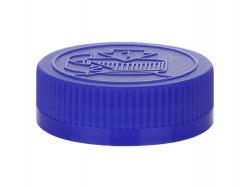 45-400 Blue CRC Ribbbed Non Dispensing PP Plastic Bottle Cap w/ HS-Foam Liners-Opening Instructions