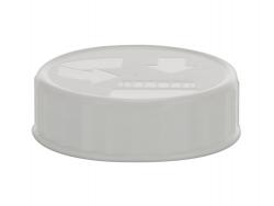 45-400 White CRC Ribbbed Non Dispensing PP Plastic Bottle Cap w/ HS Liner-Opening Instructions