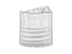 20-410 Natural Dispensing Disc Top Smooth Bottle Cap w/ .270 in. Orifice NEW