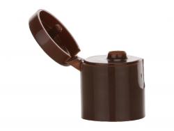 20-415 Brown Smooth Flip-Top Bottle Cap w/ .125 in. Orifice VOLUME DISCOUNTS