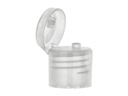20-415 Natural Dispensing PP Plastic Flip Top Bottle Cap w/ .125 in. Orifice