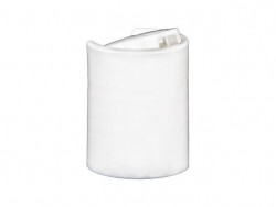 20-415 White Dispensing Disc-Top Bottle Cap w/.270 in. Orifice (King)