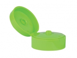 22-400 Green Apple Dispensing Flip Top Bottle Cap w/ .185 in. Orifice & 2 in. Diameter (Surplus)