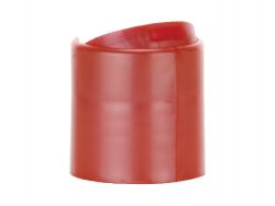 24-410 Pink Coral Rose Smooth PP Plastic D Style Disc Top Dispensing Bottle Cap-.310 Orifice