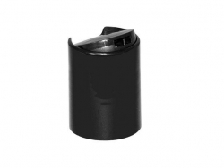 24-415 Black Smooth Disc-Top Dispensing Cap w/ .310 in. Orifice (Stock Item)