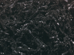 1 lb. Bag Black Crinkle Paper