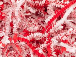 1 lb. Bag Candy Cane Mix Crinkle Paper