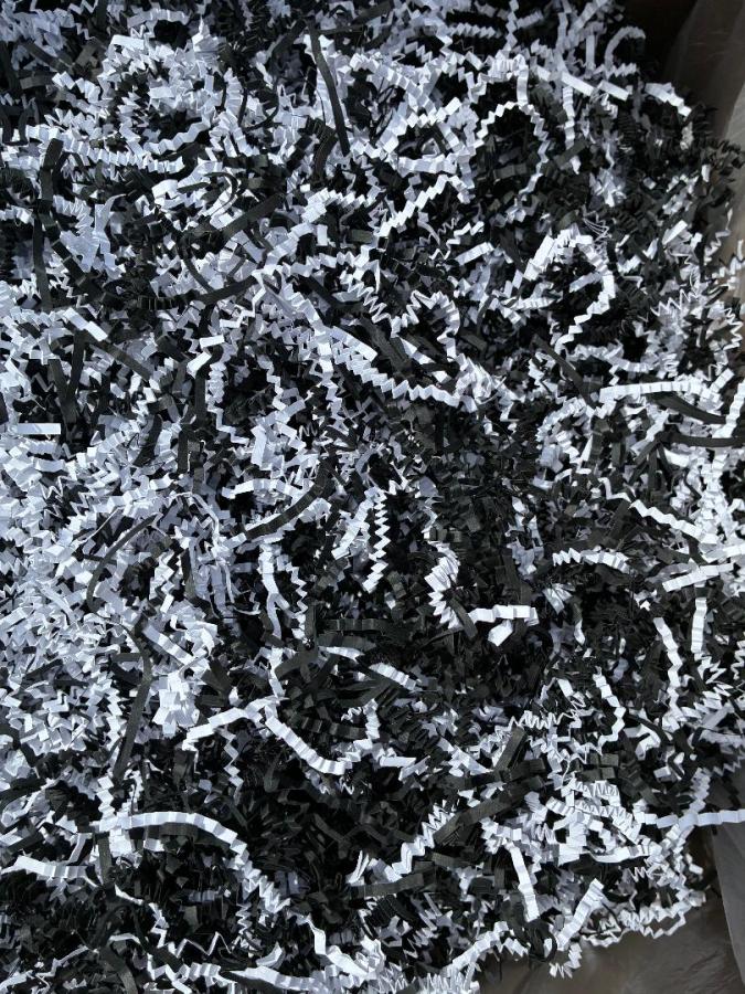 1 lb. Bag Timeless Mix Crinkle Paper-Black-White