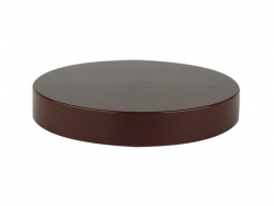 100-400 Brown Dark Flat Smooth Non Dispensing Jar Cap-Foam Liner