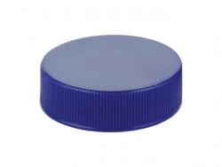 33-400 Blue Dark Ribbed Non Dispensing PP Plastic Jar Cap-HS-Pulp Liner