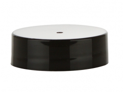 33-400 Black Smooth Non Dispensing Liner-Less PP Plastic Jar Cap