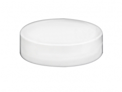 33-400 White Smooth Non Dispensing Liner-Less PP Plastic Jar Cap