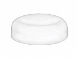 48-400 White Dome Smooth PP Non Dispensing Plastic Linerless Jar Cap