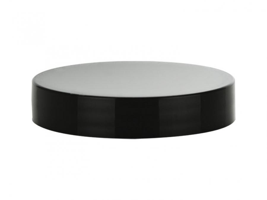 53-400 Black Flat Smooth PP Plastic Continuous Thread Jar Cap-F-217 Liner