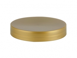 53-400 Gold Pearl Flat Smooth PP Plastic Non Dispensing Cap w/ HS & Foam Liners