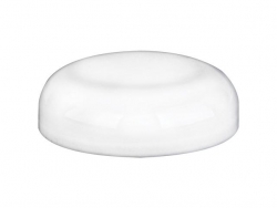 53-400 White Dome Smooth PP Non Dispensing Liner-less Jar Cap