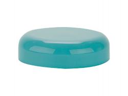 58-400 Aqua PP Plastic Dome Smooth Non Dispensing Liner-less Jar Cap