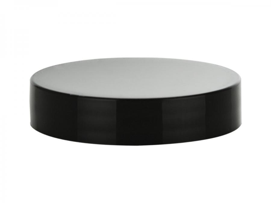 58-400 Black Flat Smooth Non Dispensing Liner-less Jar Cap-Taral