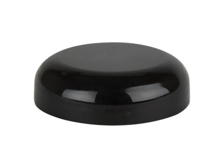 58-400 Black Dome Smooth Continuous Thread Liner-less Jar Cap (King)