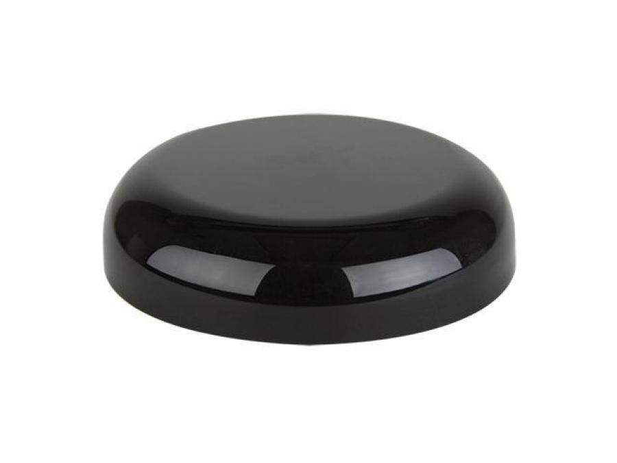 58-400 Black Dome Smooth Continuous Thread Liner-less Jar Cap (Taral)