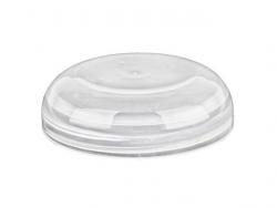 58-400 Natural Dome Smooth Non Dispensing PP PLastic liner-less Jar Cap-Taral