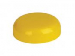 63 mm Yellow Dark Dome Smooth Non Dispensing PP Plastic Liner-less Jar Cap-Valve Seal