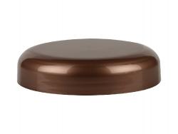 70-400 Brown Dome Smooth Non Dispensing PP Plastic Liner-less Jar Cap
