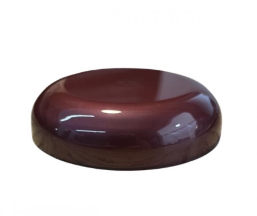 70-400 Burgundy Smooth Dome PP Plastic CT Jar Cap-Foam Liner