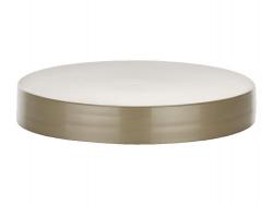 70-400 Champagne Flat Smooth Non Dispensing PP Plastic Liner-less Jar Cap