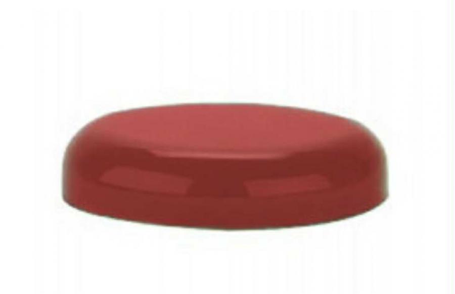 70-400 Cranberry Red Smooth Dome PP Plastic CT Jar Cap-Foam Liner