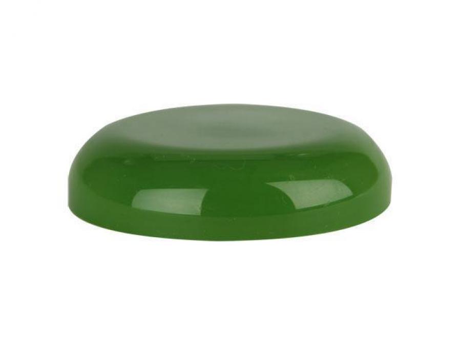 70-400 Green Dark PP Plastic Dome Smooth CT Jar Cap-Foam Liner