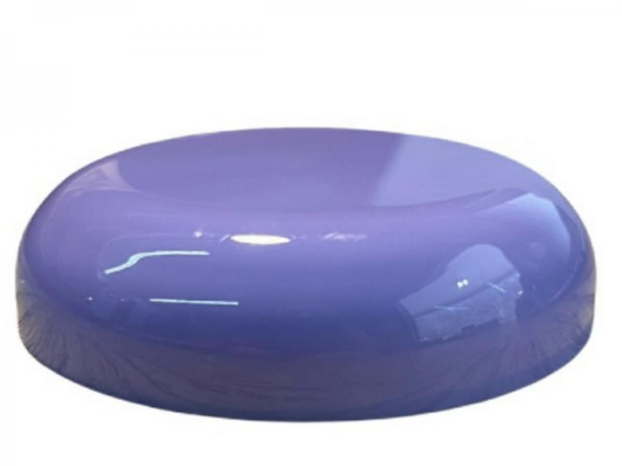 70-400 Lavender Smooth Dome PP Plastic CT Jar Cap-Foam Liner