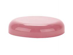 70-400 Pink Rose Mauve Smooth Dome Non Dispensing PP Plastic Liner-less Jar Cap