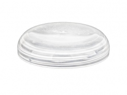 70-400 Natural Dome Smooth Non Dispensing Plastic Liner-less Jar Cap-Taral