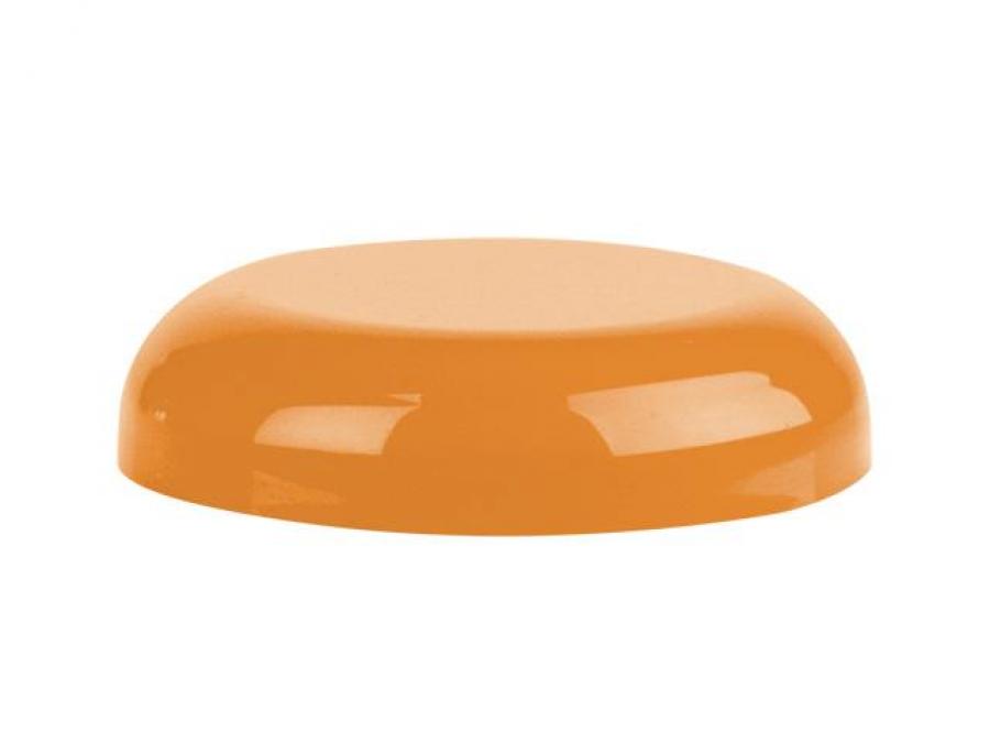 70-400 Orange Autumn PP Plastic Dome Smooth CT Jar Cap-Foam Liner
