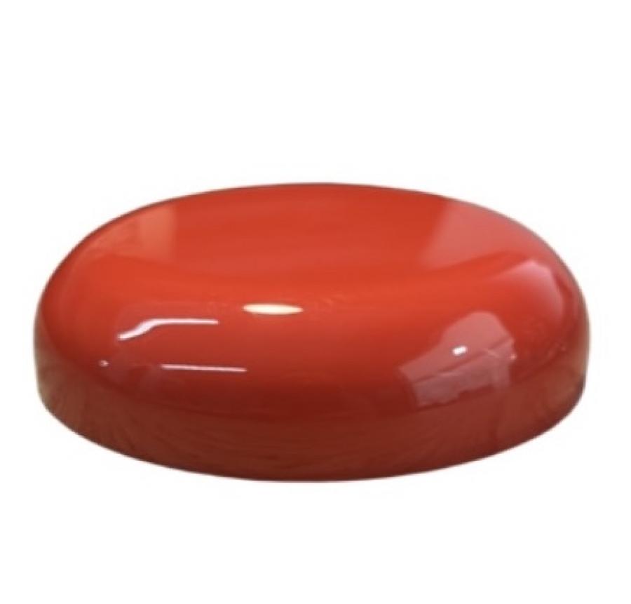 70-400 Red Smooth Dome PP Plastic CT Jar Cap-Foam Liner