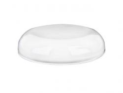 70-400 White PP Plastic Smooth Dome Non Dispensing Plastic Liner-less Jar Cap-KING