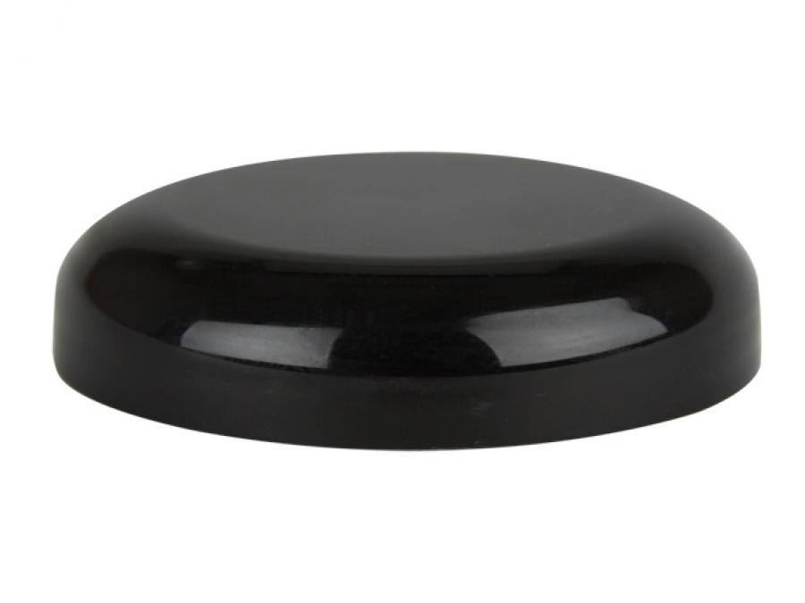 89-400 Black Dome Smooth Non Dispensing PP Plastic Liner-less Jar Cap (Taral)