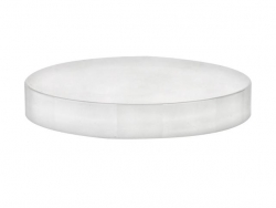 89-400 White Flat Smooth Non Dispensing PP Plastic Liner-less Jar Cap-Gloss Finish (King)