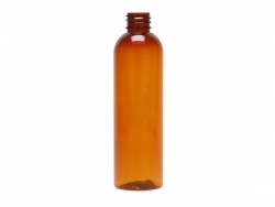 4 oz. Amber 20-410 Semi-Translucent PET (BPA Free) Plastic Round Bullet Bottle
