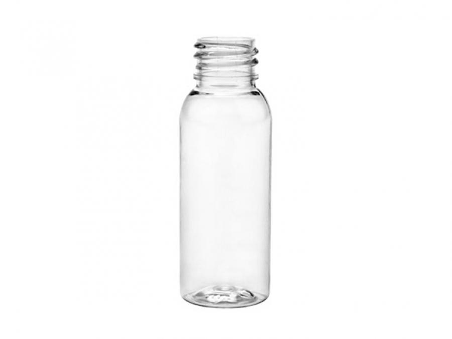 1 oz. Clear 20-410 Round Bullet PET (BPA Free) Plastic Bottle