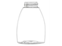 8 oz. Clear 40 MM Squat Oval PET Plastic (BPA FREE) Bottle